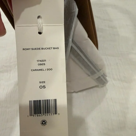 Tory Burch Elegant Romy Brown Suede Handbag - Picture 9 of 12